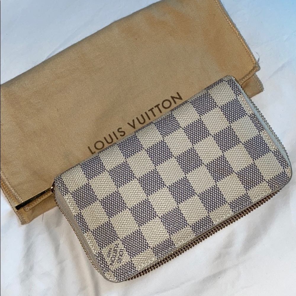 Damier Azur Zip LAY FLAT! Wallet